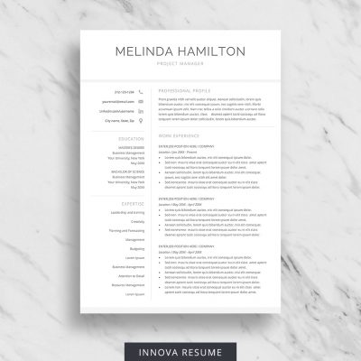 Professional Resume Templates - Innova Resume | Modern Resume Templates